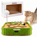 maxolo® Cat Maze Puzzle Toy - Kitty's Top-Secret Hunting Labyrinth | Interactive Treat-Dispensing Playground to Outsmart Bored Indoor Kittens & Curious Cats